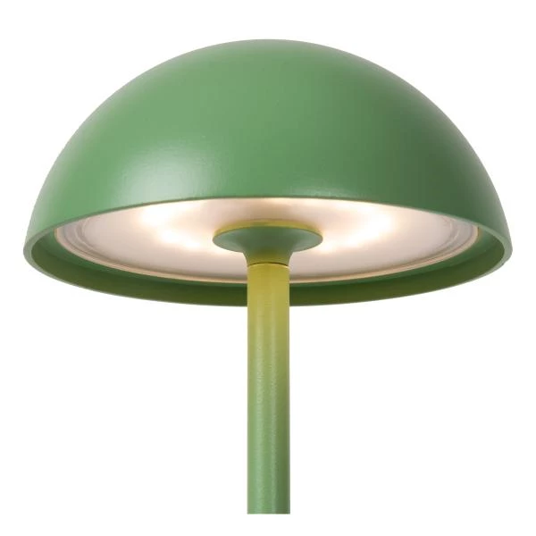 Lucide JOY - Lámpara de mesa Recargable Dentro/Fuera - Batería/acumulador - Ø 12 cm - LED Regul. - 1x1,5W 3000K - IP54 - Verde - detalle 3